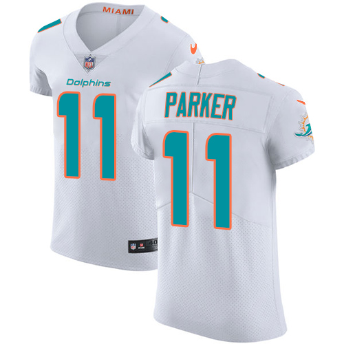 Nike Dolphins #11 DeVante Parker White Men's Stitched NFL Vapor Untouchable Elite Jersey
